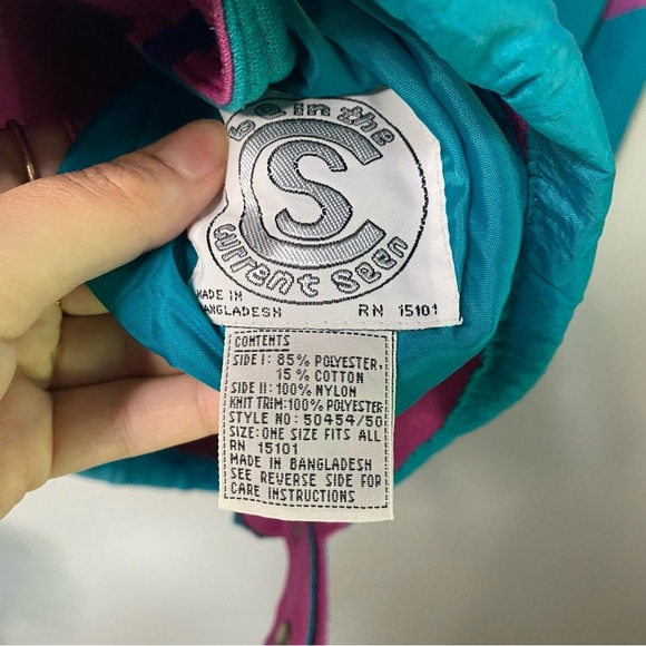 Vintage Women's 80s Style Windbreaker Full Zip Jacket - Picture 5 of 7